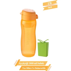 Ince Ayçiçeği 500 ml Suluk Matara & Tuzluk Karabiberlik 2'li Set