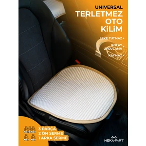 Meka Part Terletmez Koltuk Koruyucu Kılıf 3 Parça Serme Universal