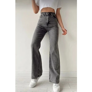 2021 Kadın Likralı Palazzo Jeans Kot Denim Pantolon