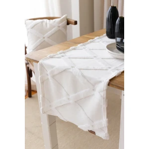 Punch  Yıkanabilir  Sofra, Masa, Salon, Mutfak ve Sehpa Masa Runner Bella Ekru