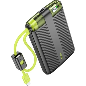 J127 Dijital Göstergeli Dual Kablolu 20W Hızlı Şarj Destekli 10.000 Mah Pd Mini Powerbank