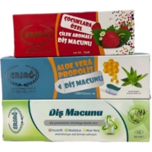 Ersağ Diş Macun 3 Lü Set 275 ml