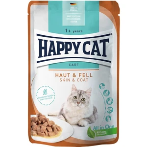 Happy Cat Deri ve Tüy Sağlığı Destekleyici Tavuklu Yetişkin Kedi Konservesi 85 gr