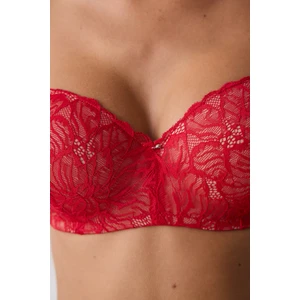 Lotus Lace Dantel Kırmızı Sütyen