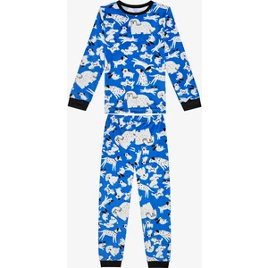 Kız Çocuk Dog Family Lila Pijama Takımı