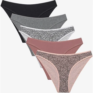 Ditsy 5li Çok Renkli Slip Külot