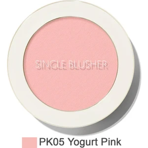 The Saem Sebum Kontrolü Sağlayan Tekli Toz Allık - Saemmul Single Blusher - Yogurt Pink