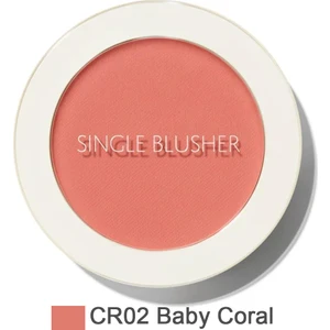 The Saem Single Blusher Tekli  Allık - Baby Coral