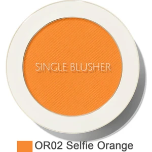 The Saem Single Blusher Selfie Orange Işıltılı Etkiyle 5 g Uzun Süre Kalıcı Makyaj