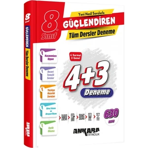 Ankara Yayıncılık 8.Sınıf Güçlendiren Tüm Dersler Denemeleri
