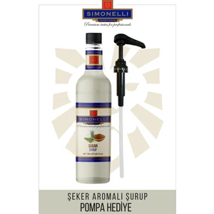 Kahve ve Kokteyl Şurubu Şeker 700 ml + Pompa Simonelli