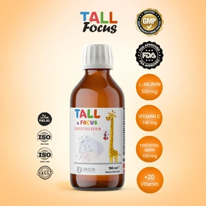 İncir Pharma Tall And Focus (Girls & Boys) Destek Takviye 150ML Şurup