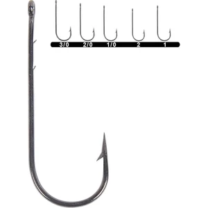 1280 Uzun Sap Delikli Lüfer Iğnesi 100 Lü Kutu Black Nikel