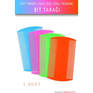 Özel Tasarımlı Sık Dişli 5 cm Çift Taraflı Bit Tarak Saç Bakımı için
