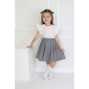 Parla Kids Kız Çocuk Kyle Kolsuz Bluz Etek Toka Takım