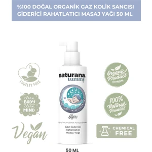 %100 Doğal Organik Gaz Kolik Sancısı Giderici Bebek Masaj Yağı 50 ml
