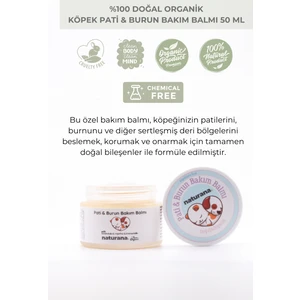 %100 Doğal Organik Köpek Pati & Burun Bakım Onarım Koruma Balmı 50 ml Nemlendirici Yatıştırıcı Krem