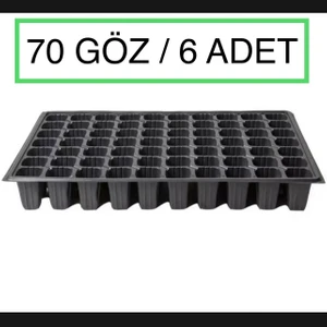 Karaoğlu Vakum Ambalaj Fide Viyolü 6 Adet 70 Göz Fide Viyol Fidelik Fide Altlığı Tohum Yetiştirme Kabı