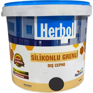 Herbol Silikonlu Grenli Dış Cephe Boyası 18 kg RAL7016 Antrasit Gri
