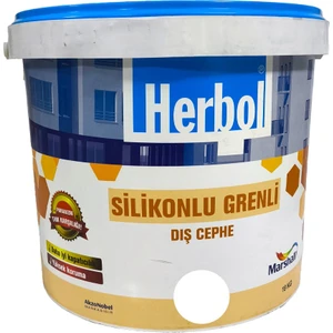 Herbol Silikonlu Grenli Dış Cephe Boyası 18 kg RAL7005 Çelik Gri