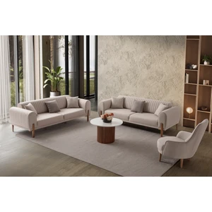 Edsy Home Galata 3+3+1+1 Koltuk Takımı Sütlü Kahve
