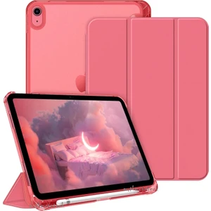 M.tk moveteck Apple iPad Air 11INÇ 2024 Kılıf Flip Cover Kalem Bölmeli Akıllı Uyku Modlu Standlı Kapaklı Arkası Renkli Pc Case M2 A2902 A2903 A2904