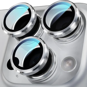 iPhone 16 Pro Max ve 16 Pro Metal Kamera Koruyucu Darbelere ve Çizilmelere Dayanıklı Lensler