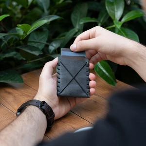 Minimal X Design Minimal x V1 Deri Kartlık - Gerçek Deri El Yapımı Minimalist Tasarım