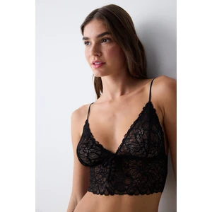 Lace Dantel Siyah Cami Üst