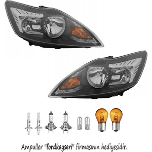 Ford Focus 2,5 Ön Far Lamba Siyah Zemin Sağ Sol Takım 2008--2011