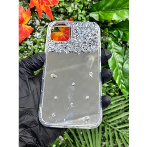 iphone 11 Kaliteli Aynalı Taşlı Kılıf