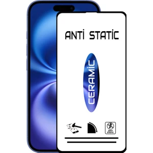 Case World Apple iPhone 16 Tam Kaplayan Anti Statik Kırılmayan Seramik Nano Esnek Ekran Koruyucu Cam