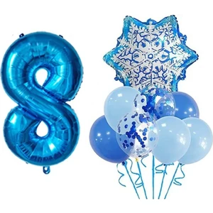 Düvenci Ticaret Kar Taneli Yaş Balon Set