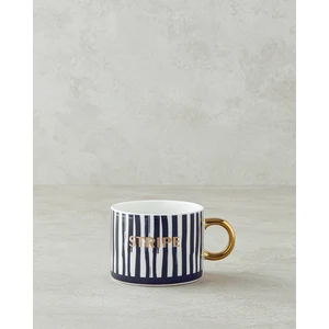 English Home All Stripe New Bone China Kupa 345 ml Siyah - Beyaz