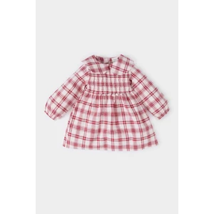 Kız Bebek Kareli Uzun Kollu Flanel Elbise D7426A524WN
