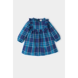 Kız Bebek Kareli Uzun Kollu Flanel Elbise D7427A524WN