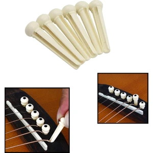 SN-10WH Akustik Gitar Köprü Pimi 6 Adet (BEYAZ)