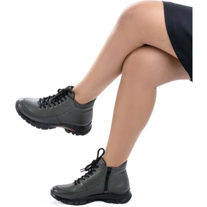 Mix Brand Kadın  Deri Anatomik Kauçuk Taban Bilek Boy Bot