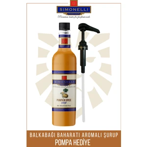 Kahve ve Kokteyl Şurubu Balkabağı Baharatları 70 ml + Pompa Simonelli