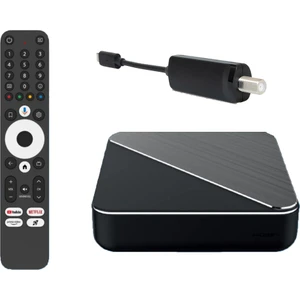 Box R 4K Plus Siyah Renk (4gb RAM/32GB Depolama) + DVB S2 Uydu Tuner