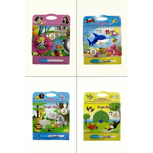 Hayvanlar Prenses 4'lü Set Water Painting - Sihirli Özel Kalem