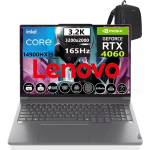 Thinkbook Thinkbook 16P G5 Irx İ9-14900HX 32GB Ddr5 512GB SSD RTX4060 8gb 16 Inç 3.2k (3200×2000) 165Hz WINDOWS11PRO Gaming Laptop 221N50024TR033+WEBLEGELSINÇANTA