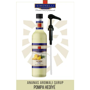 Kahve ve Kokteyl Şurubu Ananas Aromalı 700 ml + Pompa