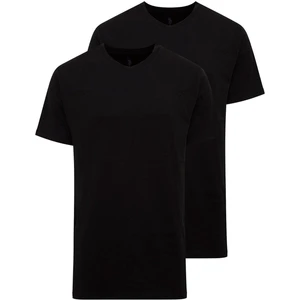 U.S. Polo Assn. U.s Polo Assn. 90002 Erkek Battal 2'li Yuvarlak Yaka T-Shirt-Siyah