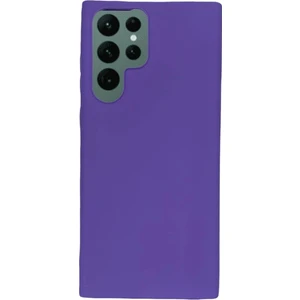 Piyasa Sepeti Samsung Galaxy S22 Ultra Ince Mat Silikon Kılıf Mor