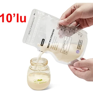 Anne Sütü Saklama Poşeti 200 ml 10'lu