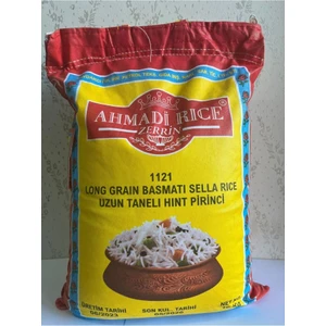 Ahmadi Zerrin Rice 1121 Uzun Iri Taneli Basmati Hint Sella Pirinci 10 kg