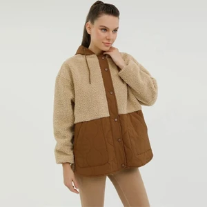 4W Wl Hannah 4pr Kadın Mont Camel 6CT2008 101888414