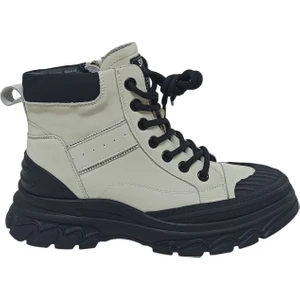 Siyah Kadın Sneaker Bot Ayakkabı