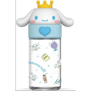 Lisanslı Kawaii Cinnamoroll Silikon Cam Şişe